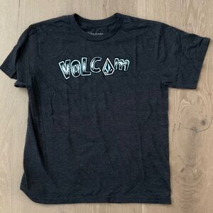 Volcom Charcoal Tee with Graphic Logo